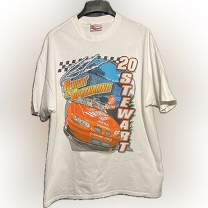 Tony Stewart NASCAR Winston Champion Cup Chase T-Shirt Sz Large Racing 2002